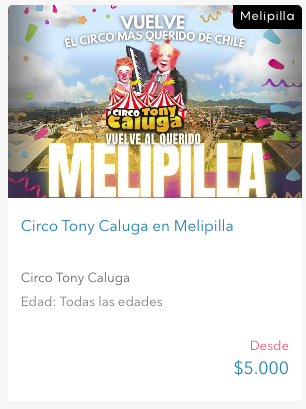 Circo del tony caluga - Bookforce - entrekids.cl