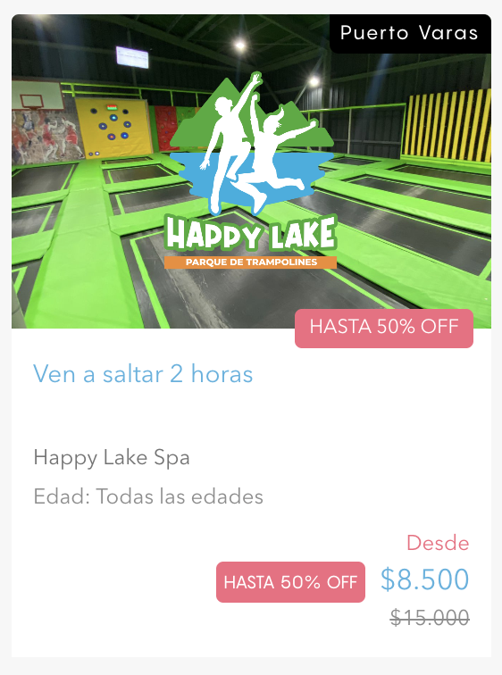 Software para parque de trampolines e inflables