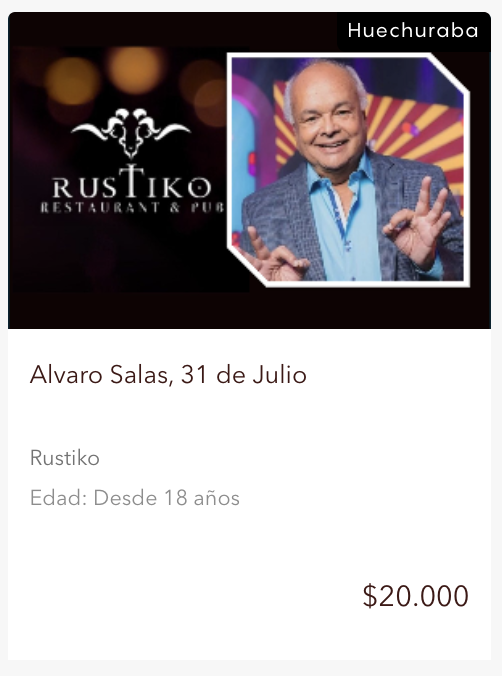 Vender entradas para mi show de standup