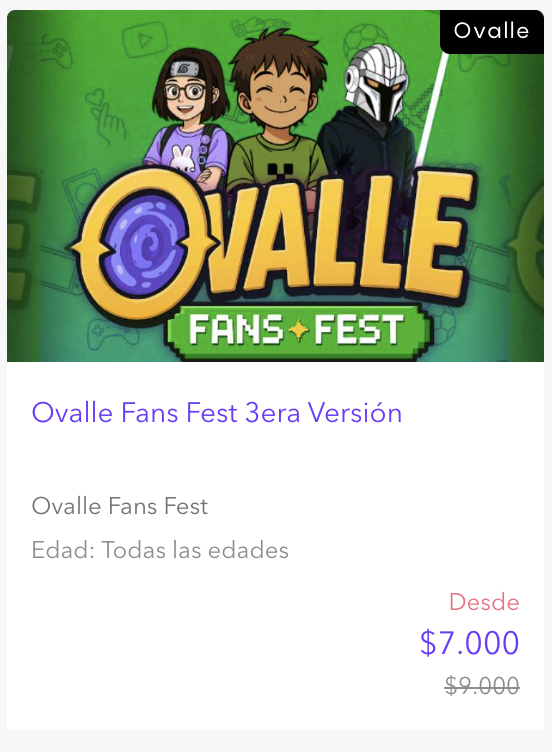 Venta de entradas para ferias