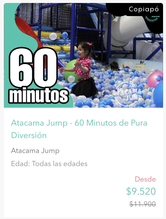 Venta de entradas para mi local de trampolines